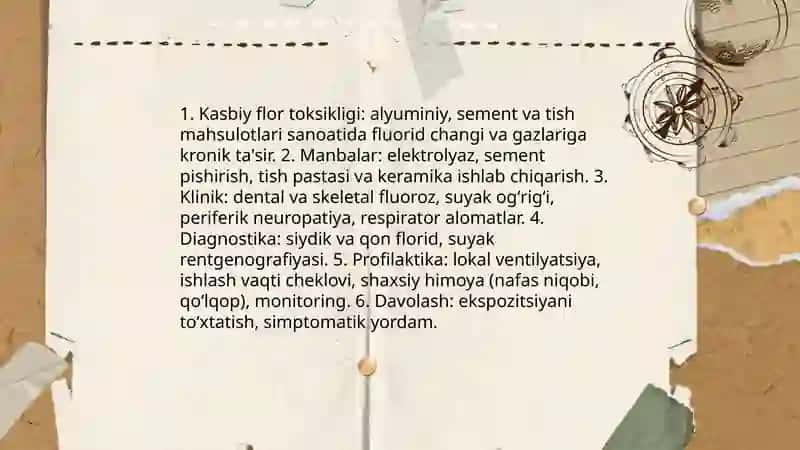 Biogen elementlar konsentratsiyasi oʼgarishi bilan bogʼliq boʼlgan endimik va kasb kasalliklari 4