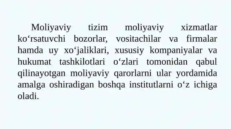 Moliyaviy Oqimlar 4