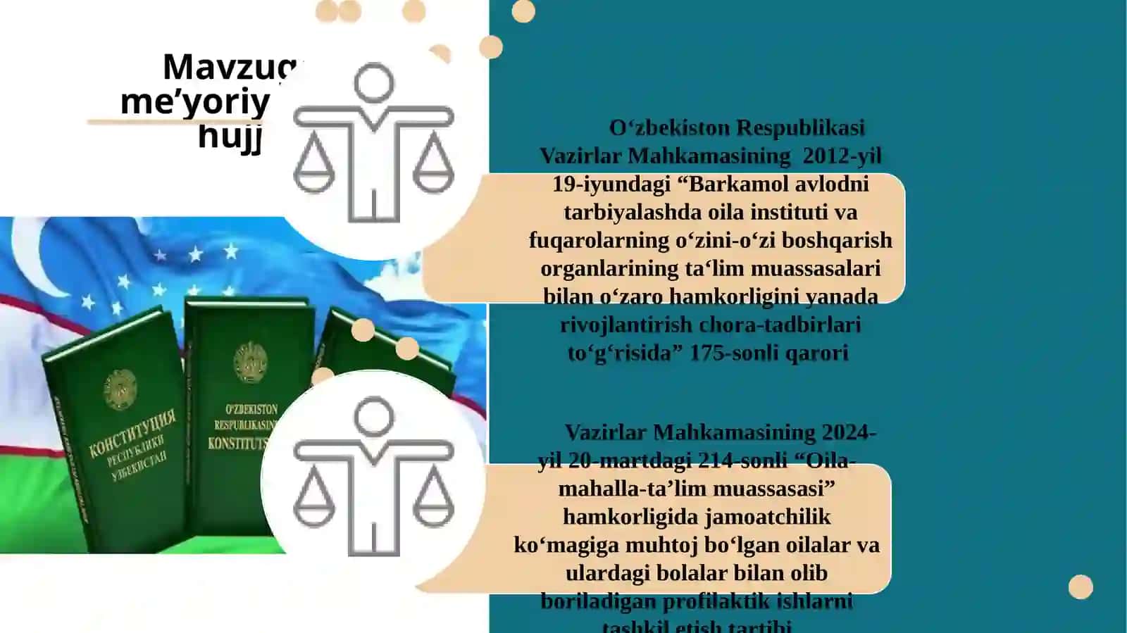 MAKTAB-OILA-MAHALLA HAMKORLIGINI AMALIYOTGA TADBIQ ETISH MEXANIZMLARINI YARATISH 4
