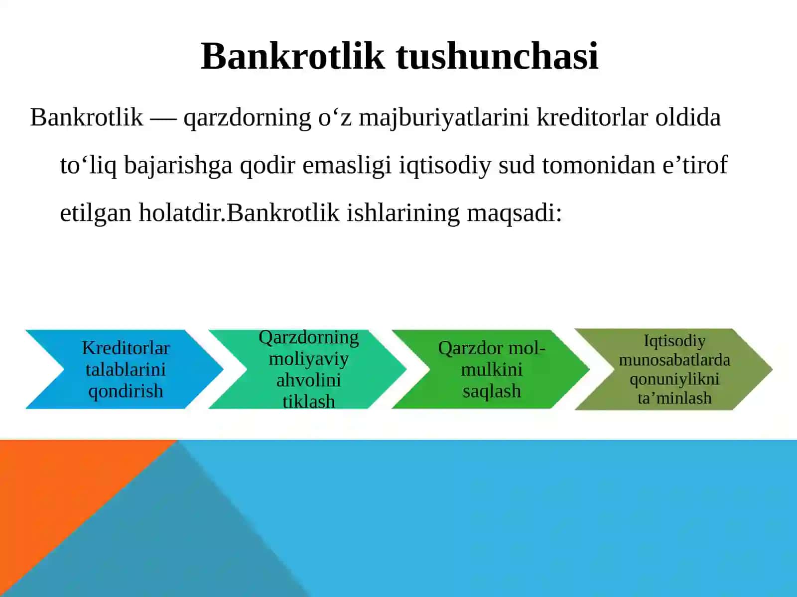 Bankrotlik to‘g‘risidagi ishni sud muhokamasiga tayyorlash 4