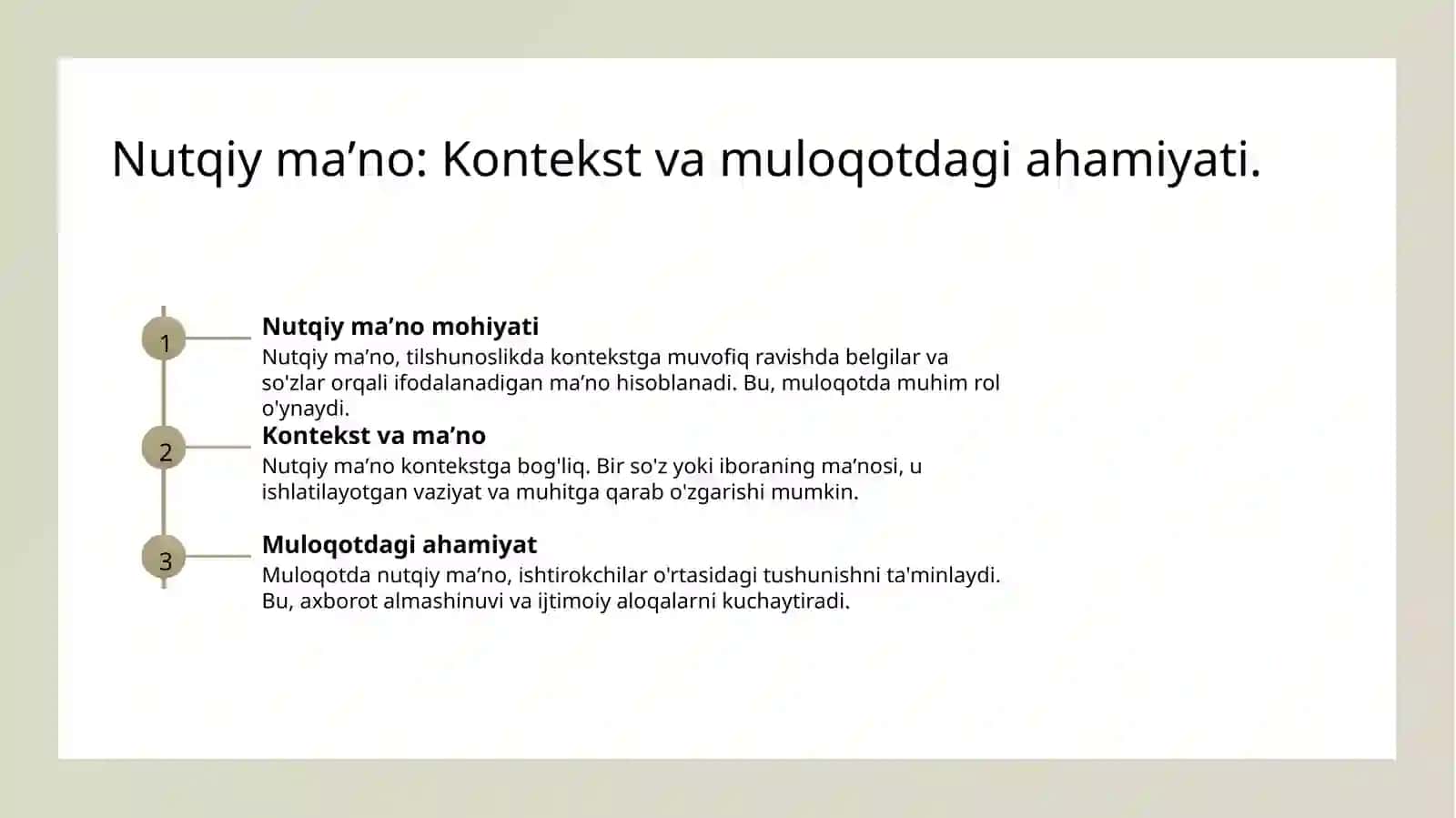 Semema va nutqiy maʼno 4