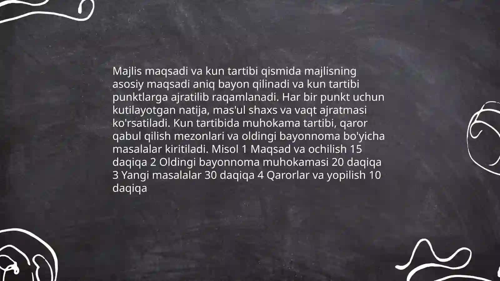Guruh majlisi bayonnomasini tayyorlash 4