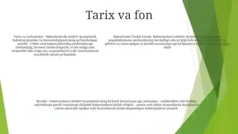 Bakteriyada Tanlab Eritish 4