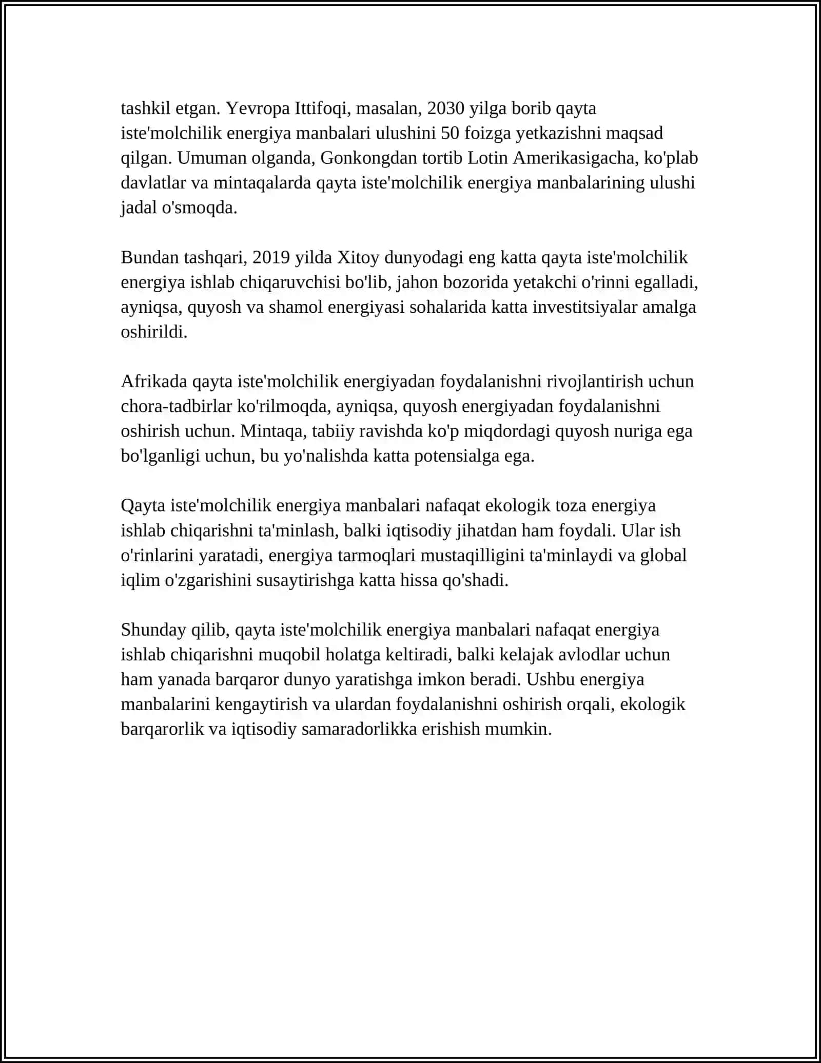 Q. E. S NING HOZIRGI KUNDAGI OʻRNI VA RIVOJLANISH BOSQICHLARI 4