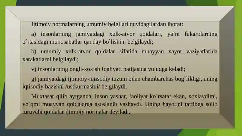 IJTIMOIY NORMALAR TIZIMI 4