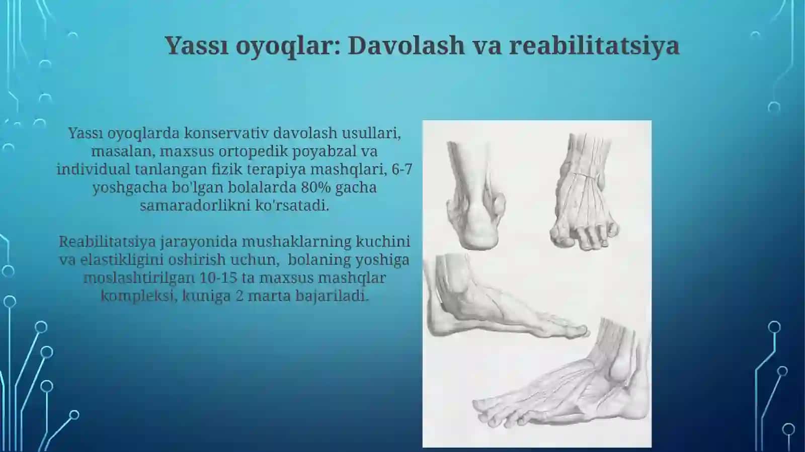 Bolalarda suyak tayanch apparatining patologik xolatlari: skalioz,yassi oyoqlilik 4