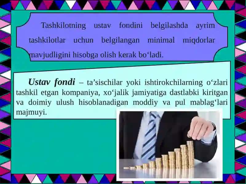 Korxona ustavi tasis hujjatlari mazmuni 4