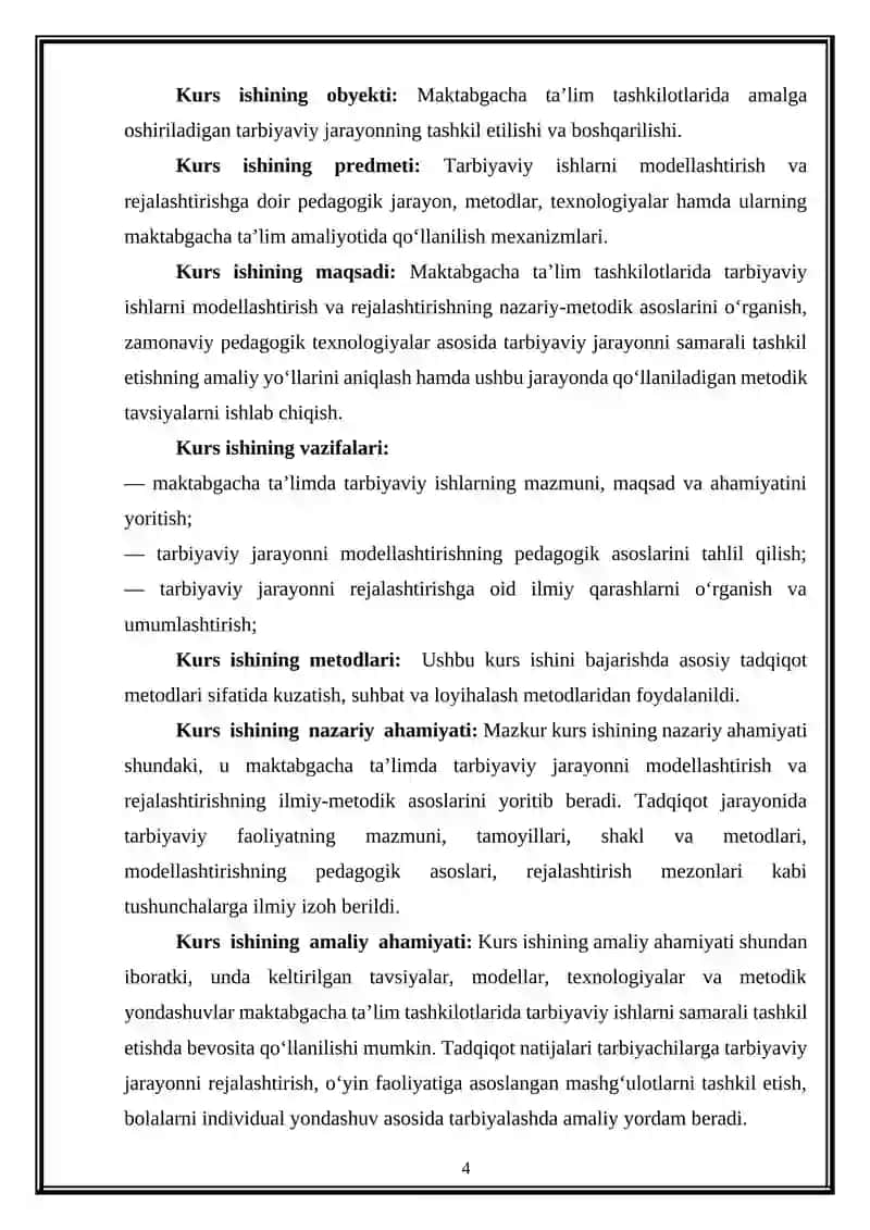 Maktabgacha ta’lim tashkilotlarida tarbiyaviy ishlarni modellashtirish va rejalashtirish 4