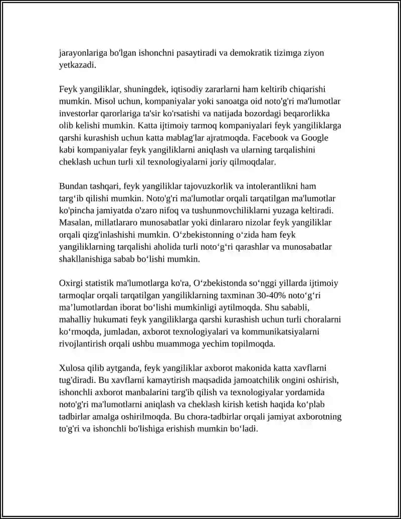 MEDIA MAKONDA FEYK YANGILIKLARNING XAVFI 4