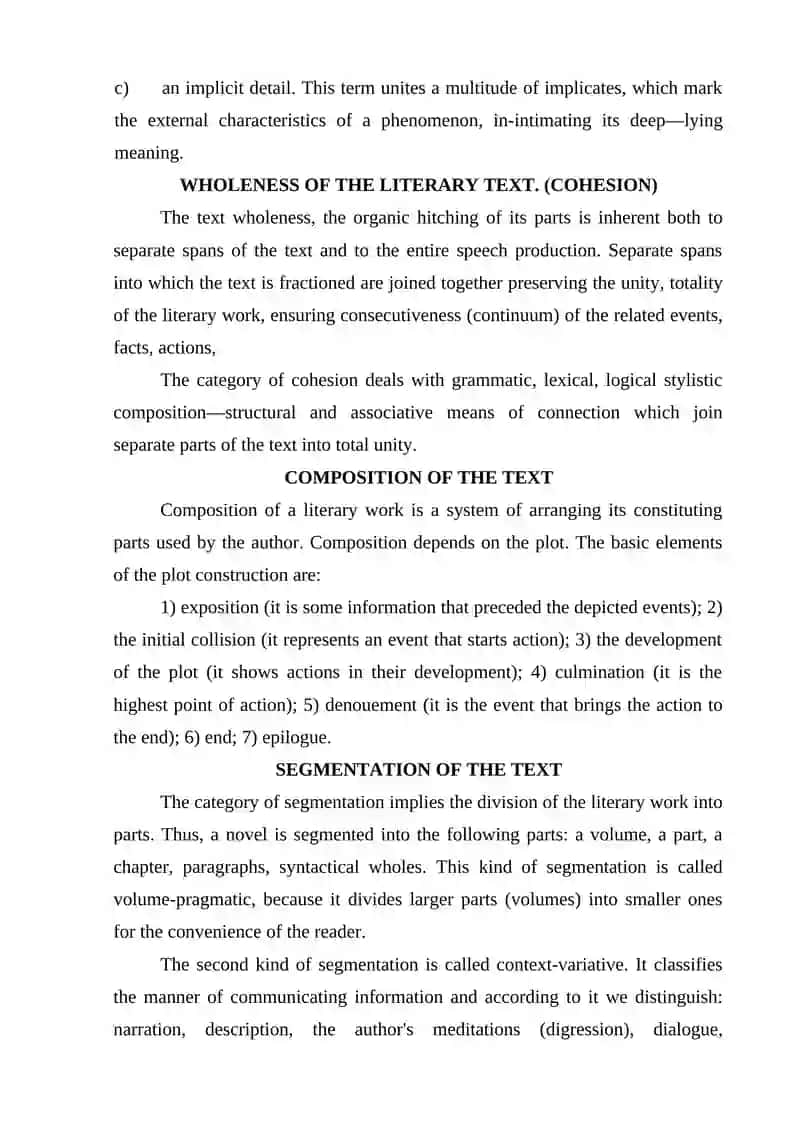 Poetic Details in the Literary Text 4