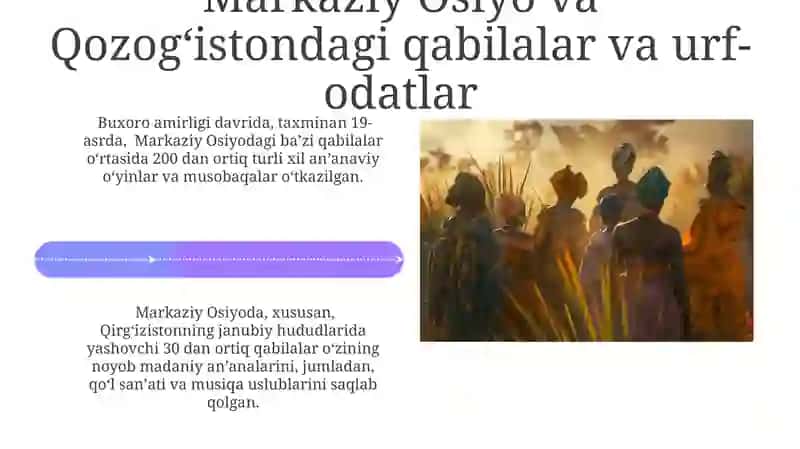 Markaziy Osiyo xalqlarining etnik madaniyati va an'analari 4