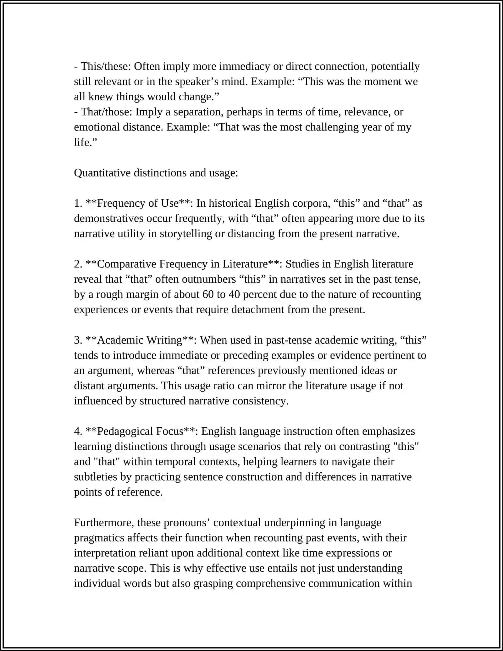 DEMONSTRATIVES: THIS, THAT, THOSE, THESE PAST SIMPLE 4