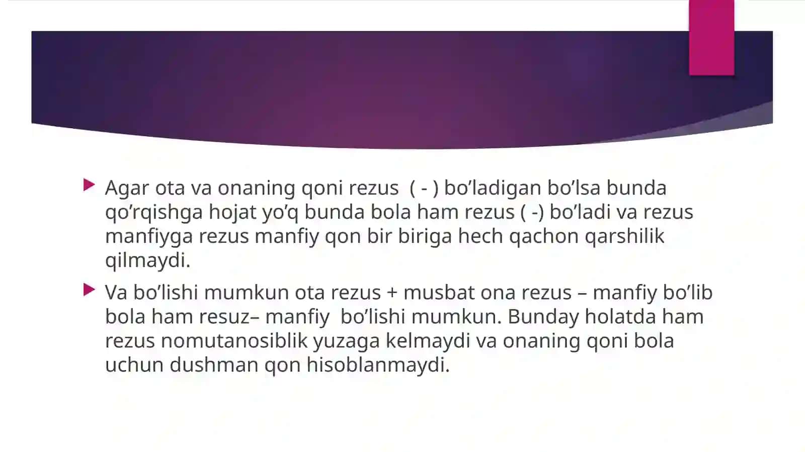 Ona va bolada rezus nomutanosiblik 4