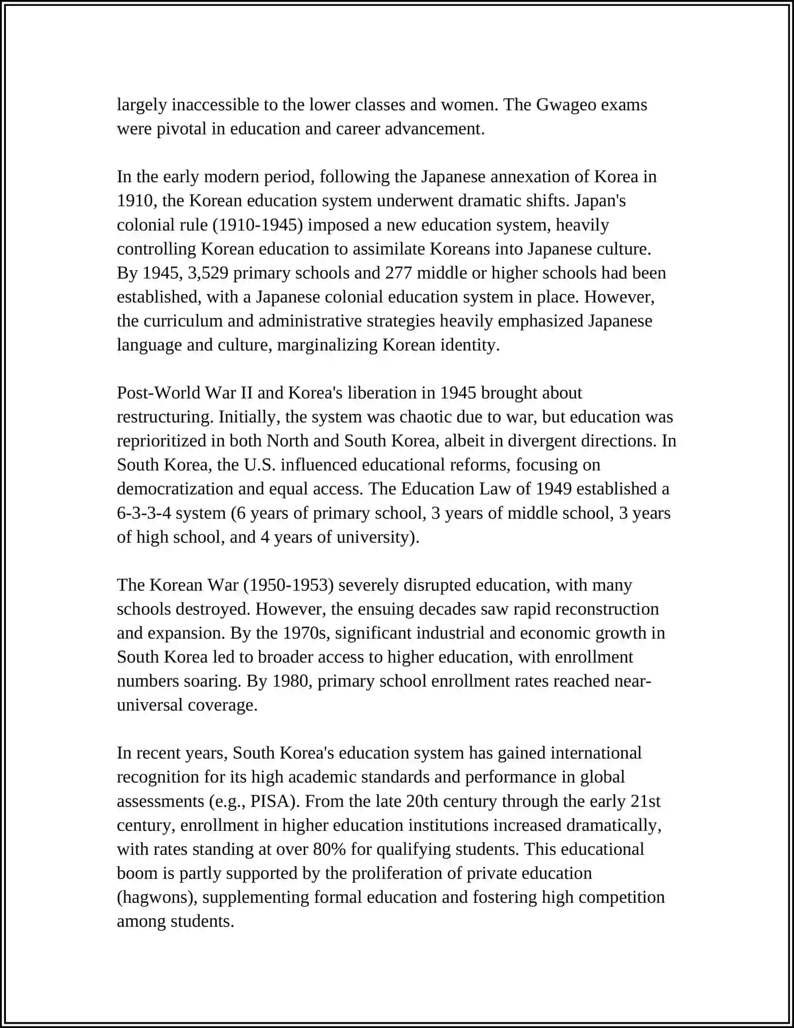 KOREAN EDUCATION 4