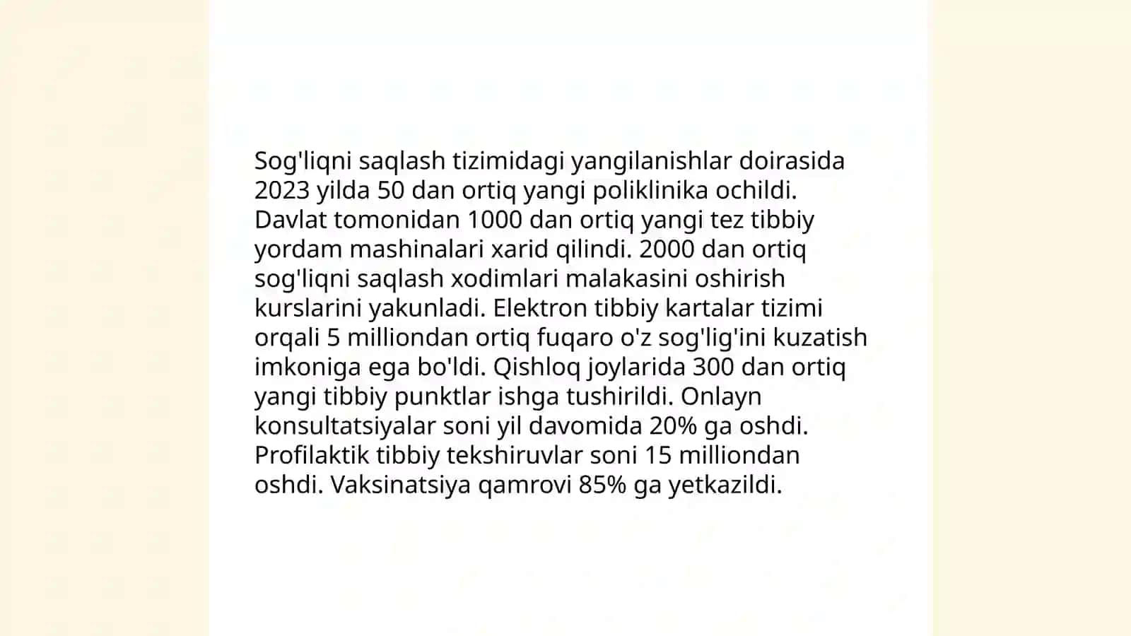 O'zbekiston Respublikasida ijtimoiy sohadagi islohotlar 4