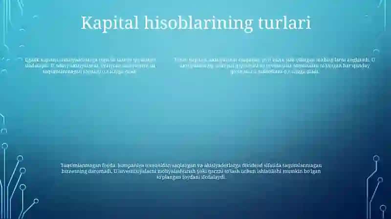 Xususiy Kapital Hisobini Tashkil Etish 4