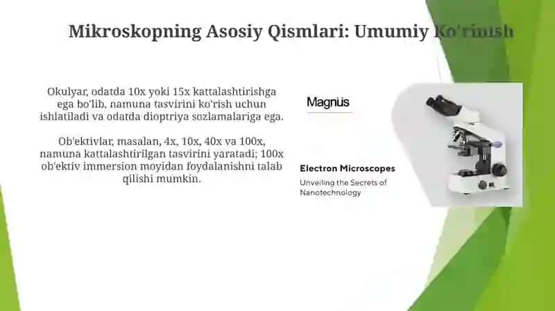 Mikroskop tuzilishini o'rganish 4