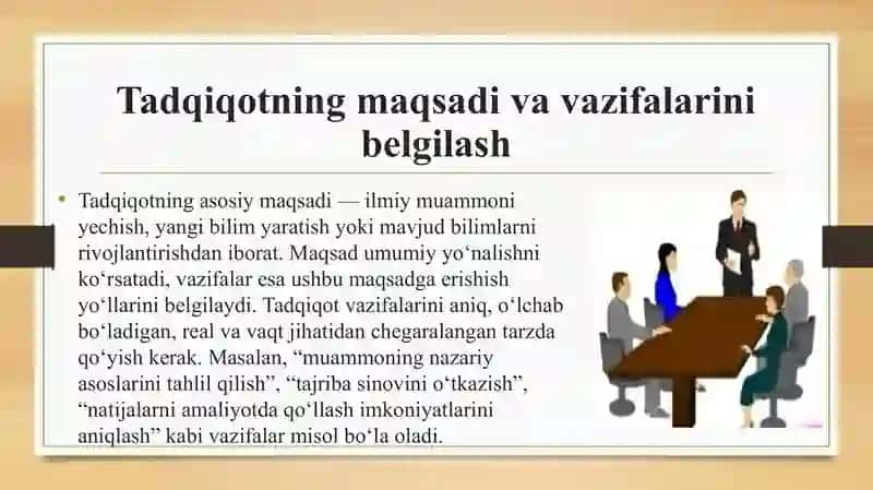 Tadqiqot ishini rejalashtrish 4