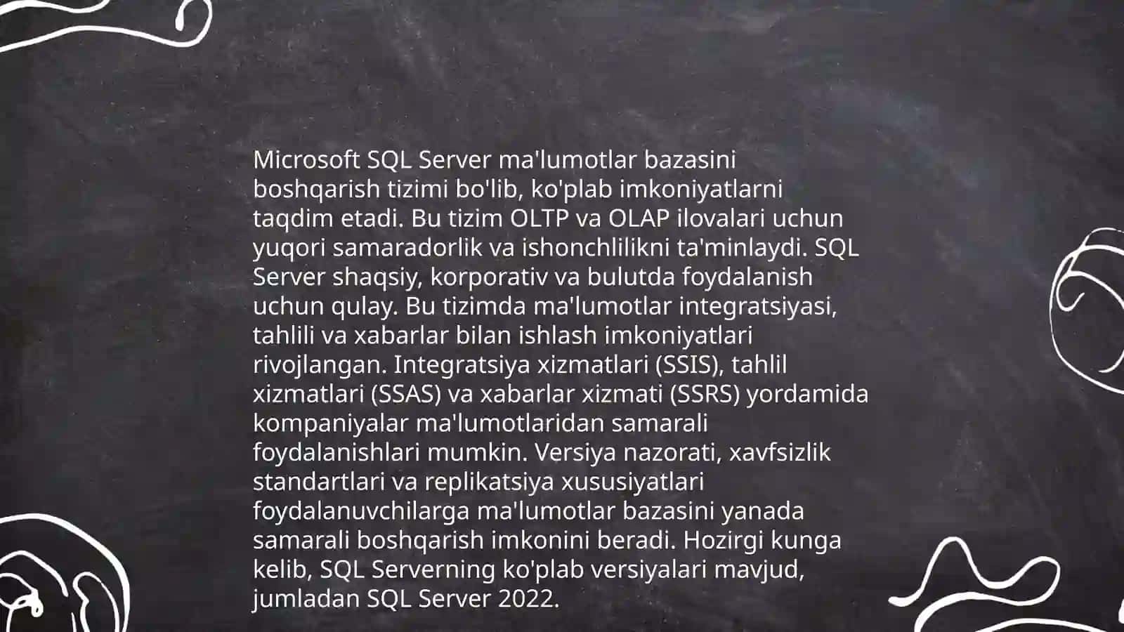 Windows uchun ma'lumotlar bazasini boshqarish tizimlari 4