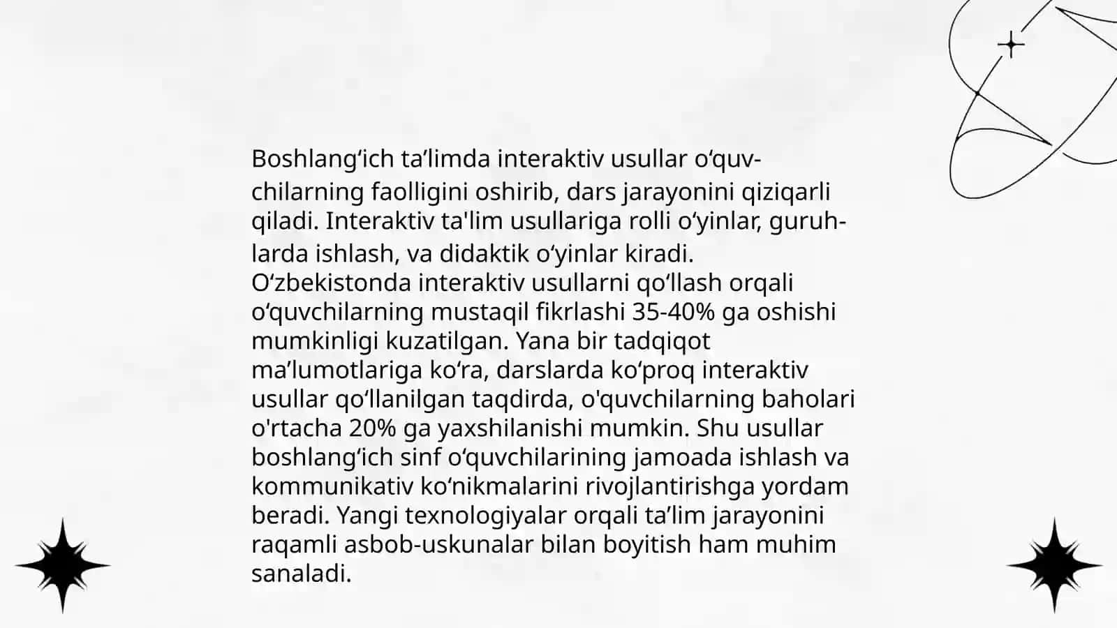 Boshlangʻich taʼlimda pedagogik texnologiyalar va ularni qoʻllash 4