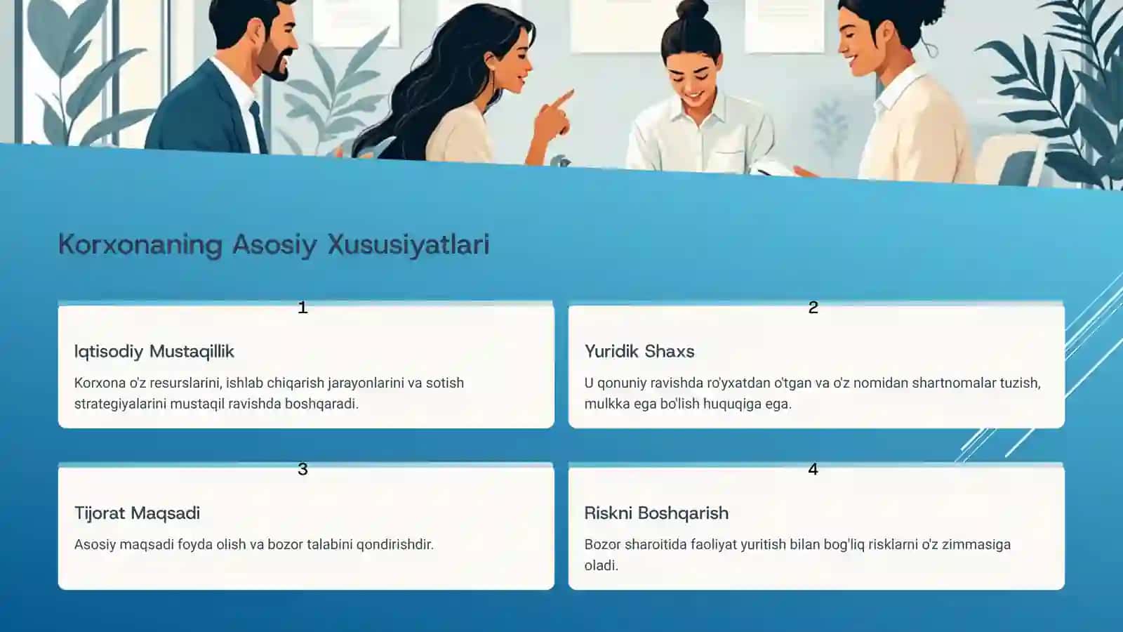 Korxona: Mustaqil Iqtisodiy Subyekt 4