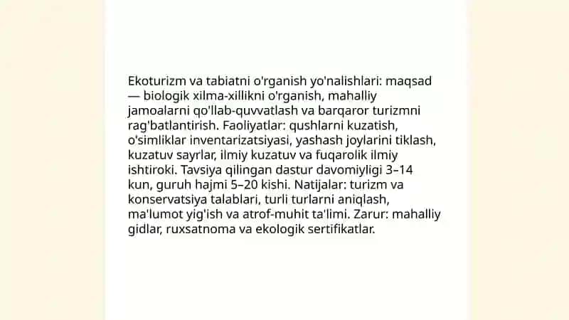 Xorijiy mamlakatlarda tabiat bilan tanishtirish dasturi 4