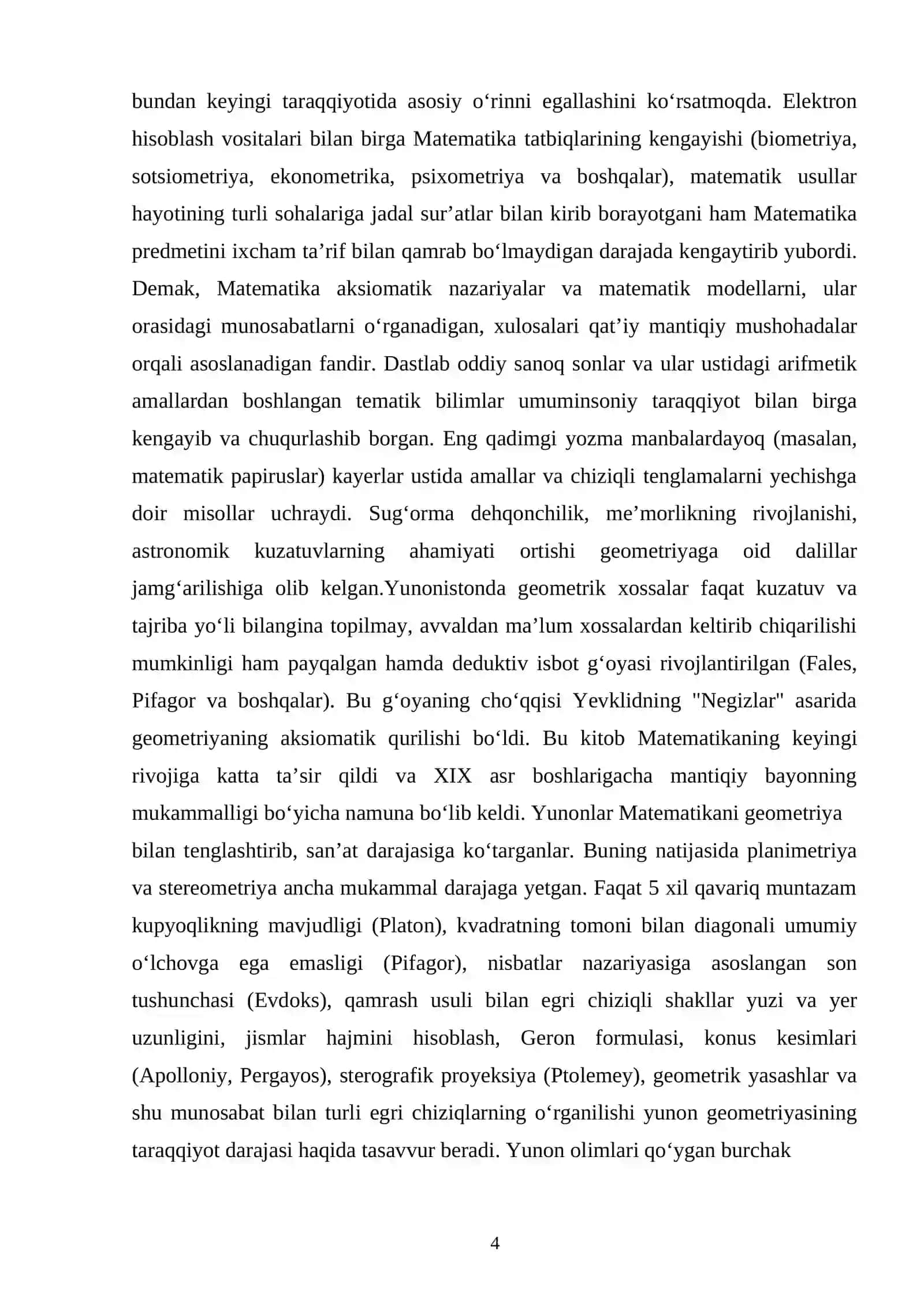 Integral va uning tadbiqlarini o’rgatish metodikasi 4