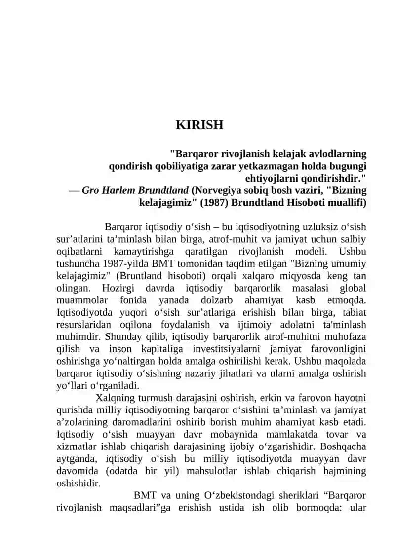 Mamlakatda barqaror iqtisodiy o‘sish sur’atlariga erishish yo‘llari. 4