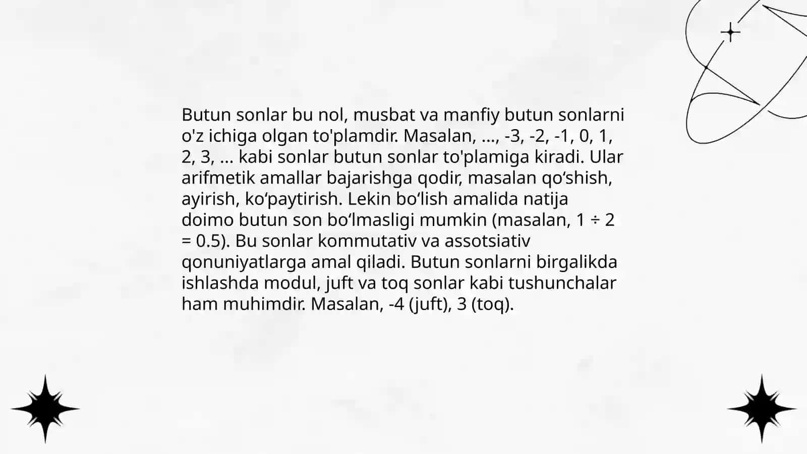 Boshlang'ich sinflarda nomanfiy butun sonlarni nomerlashga o'rgatish metodikasi 4