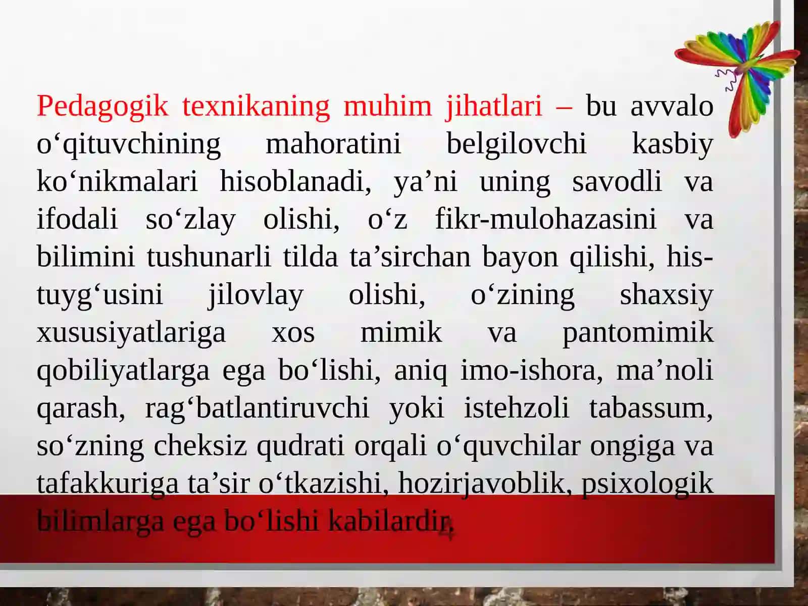 Pedagogik texnika haqida tushuncha 4