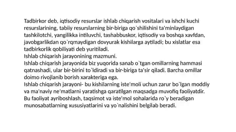 Ishlab chiqarish omillari 4