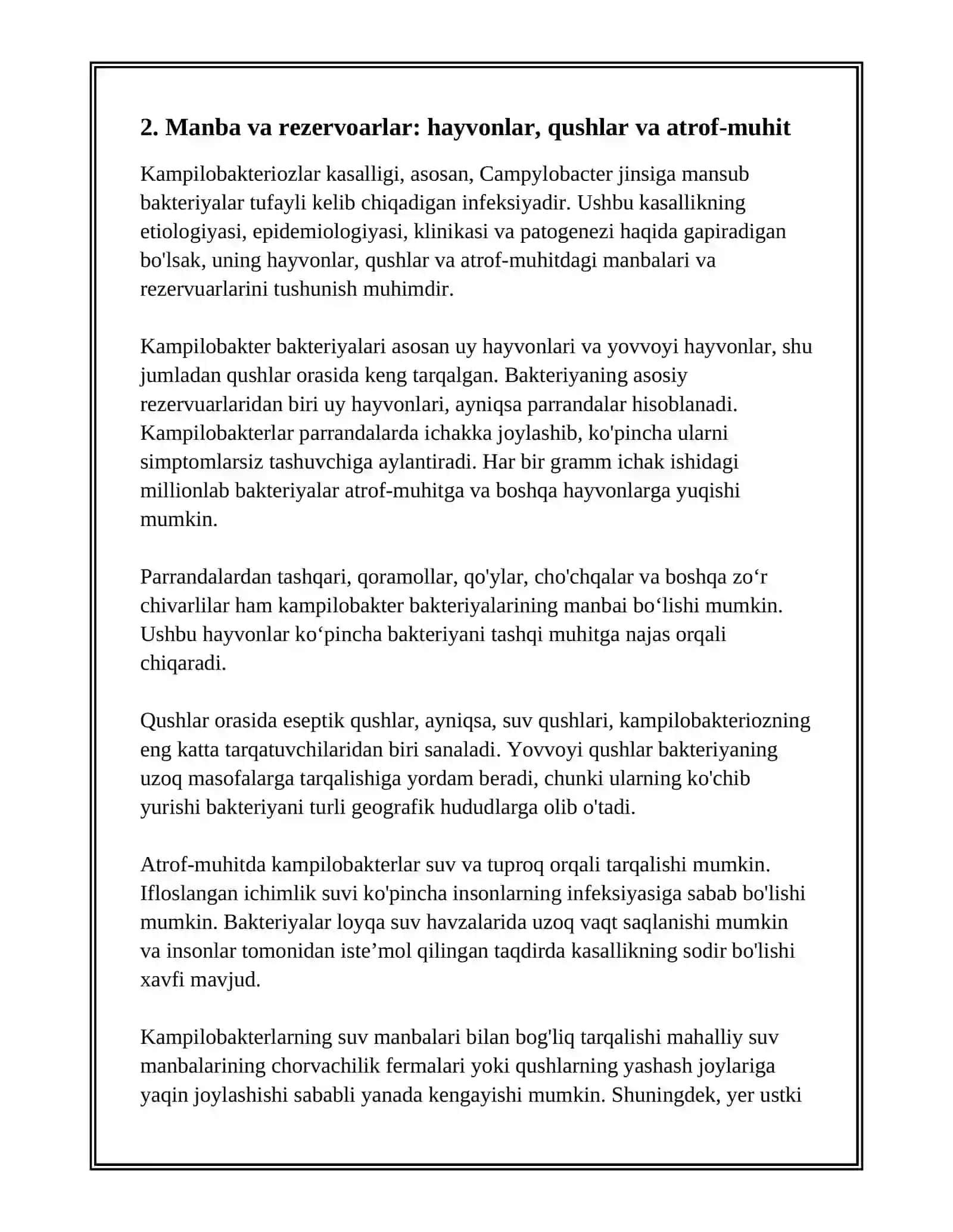KAMPLIOBAKTERIOZLAR ETIOLOGIYASI EPIDEMIOLOGIYASI KLINIKASI PATAGENEZI KLINIKASI DAVOLASH PROFILAKTIKA 4