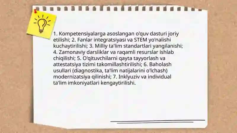 Oʻzbekiston Respublikasida taʼlim sohasida amalga oshgan islohotlar 4
