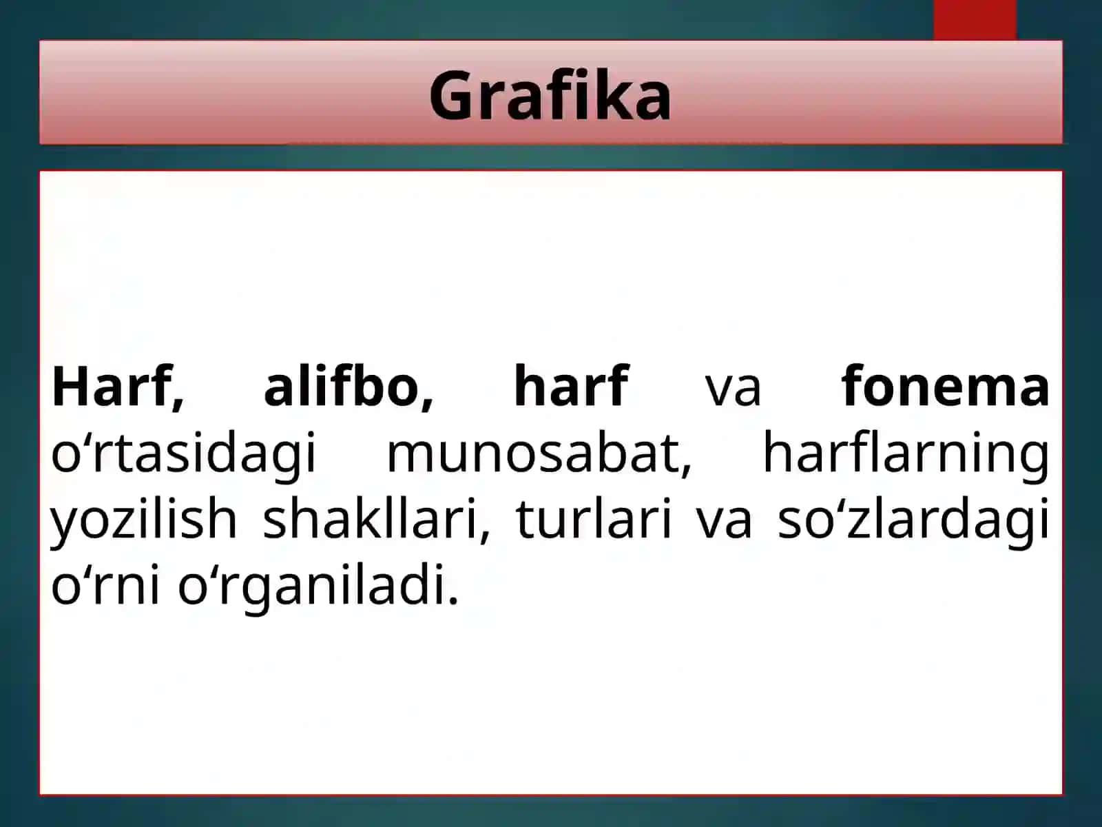 Tilshunoslik va uning bo‘limlari - Fonetika 4