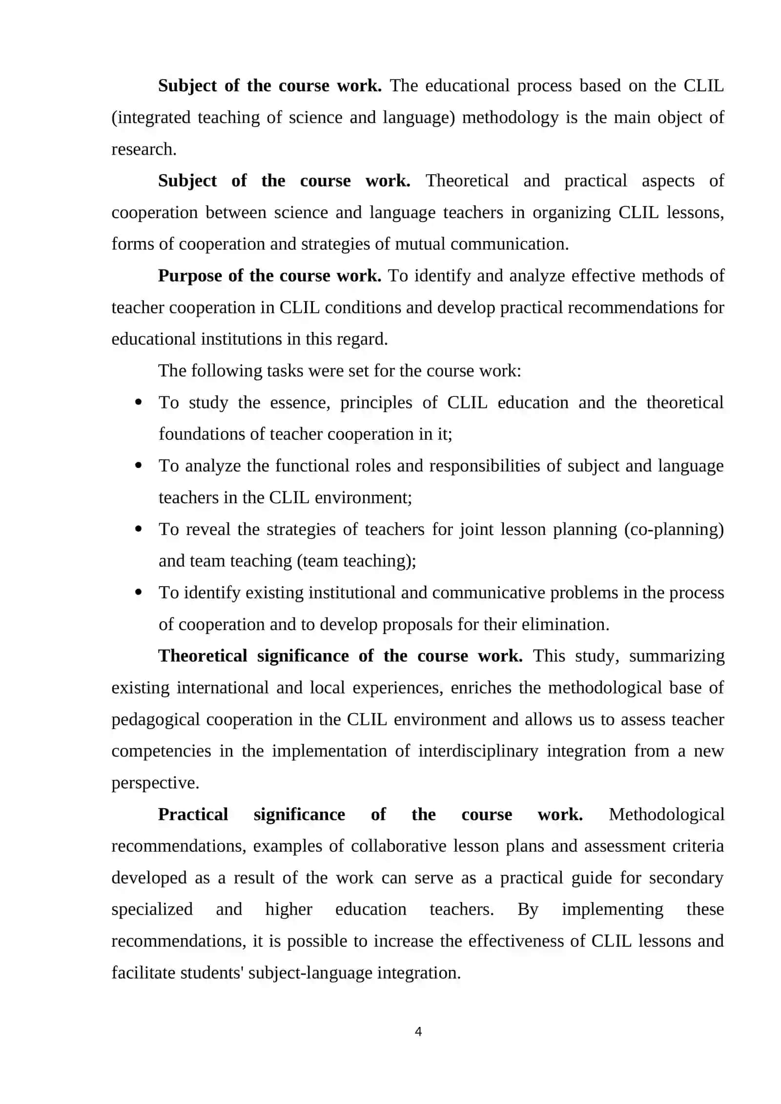 THEORETICAL FOUNDATIONS OF TEACHER COLLABORATION IN CLIL SETTINGS 4