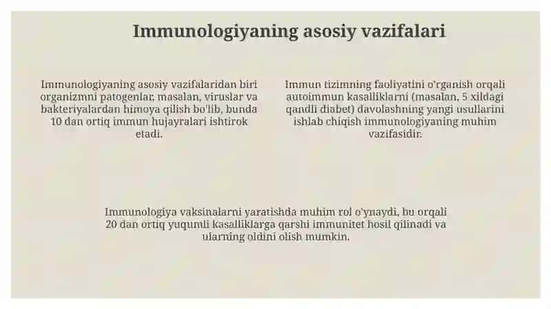 Immunologiya fanidan tayyorlagan taqdimoti 4
