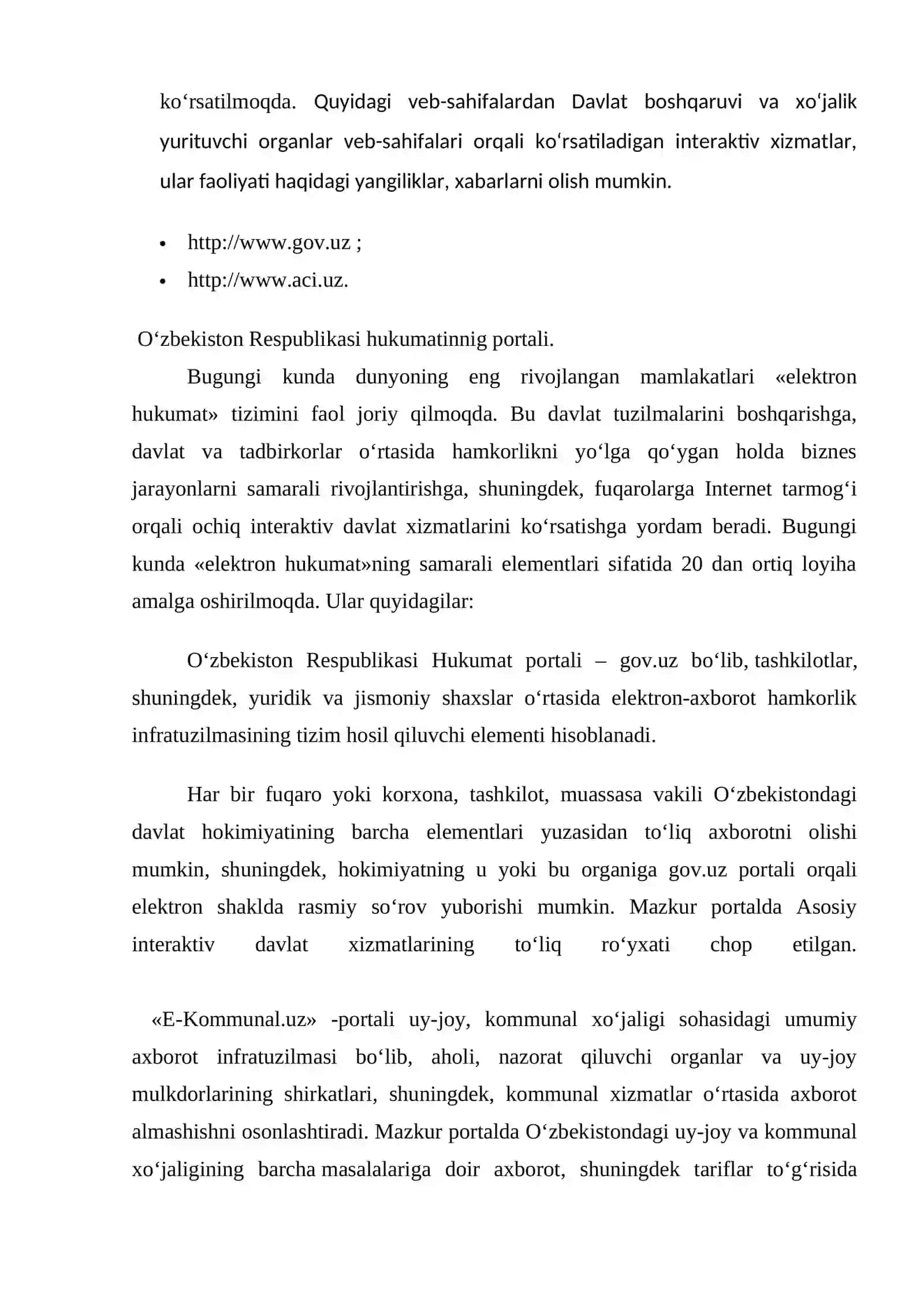 Soha axborot tizimlarining interaktiv xizmatlari 4