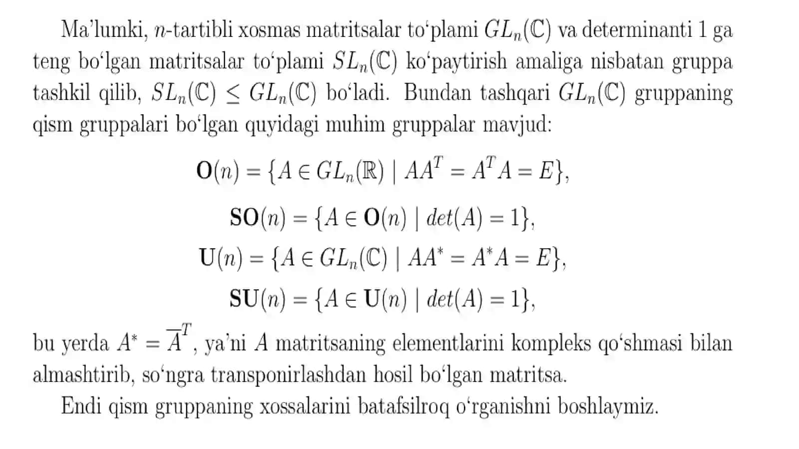 QISM GRUPPALAR.SIKLIK GRUPPALAR 4