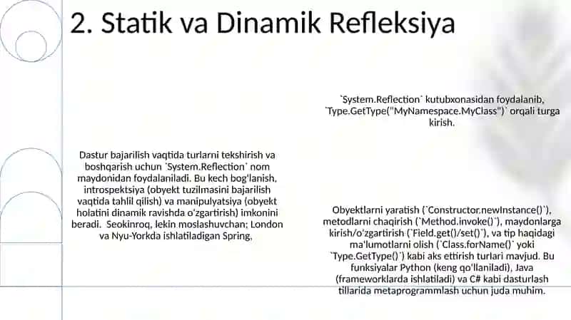 Akslantirish. Akslantirish turlari 4