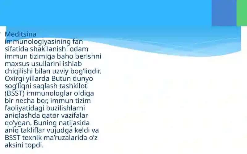 T,-V va tabiiy killer limfotsitlar sistemasi va ularning subpopulyatsiyalari. Xujayraviy va gumoral tipdagi immunreaktsiyalar. Immun patologik xolatlar 4