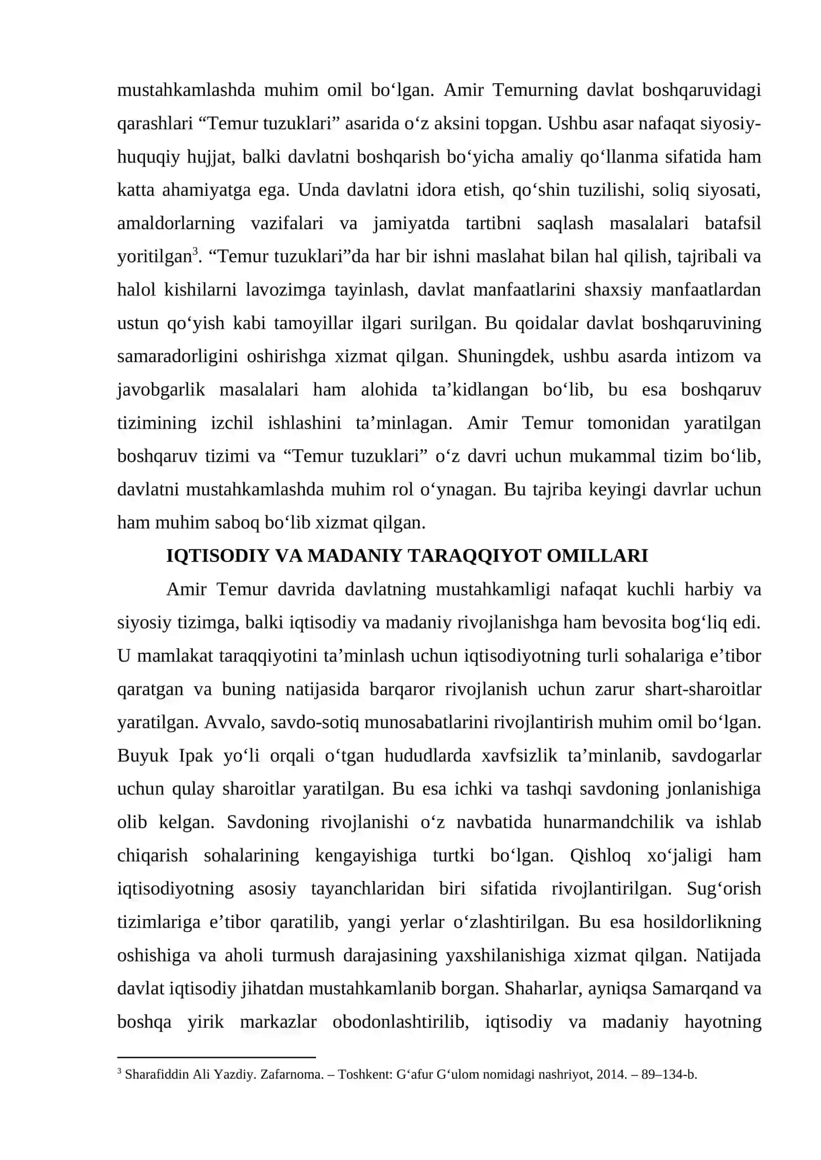 AMIR TEMUR DAVRIDA O‘ZBEK DAVLATCHILIGINING YUKSALISHI 4