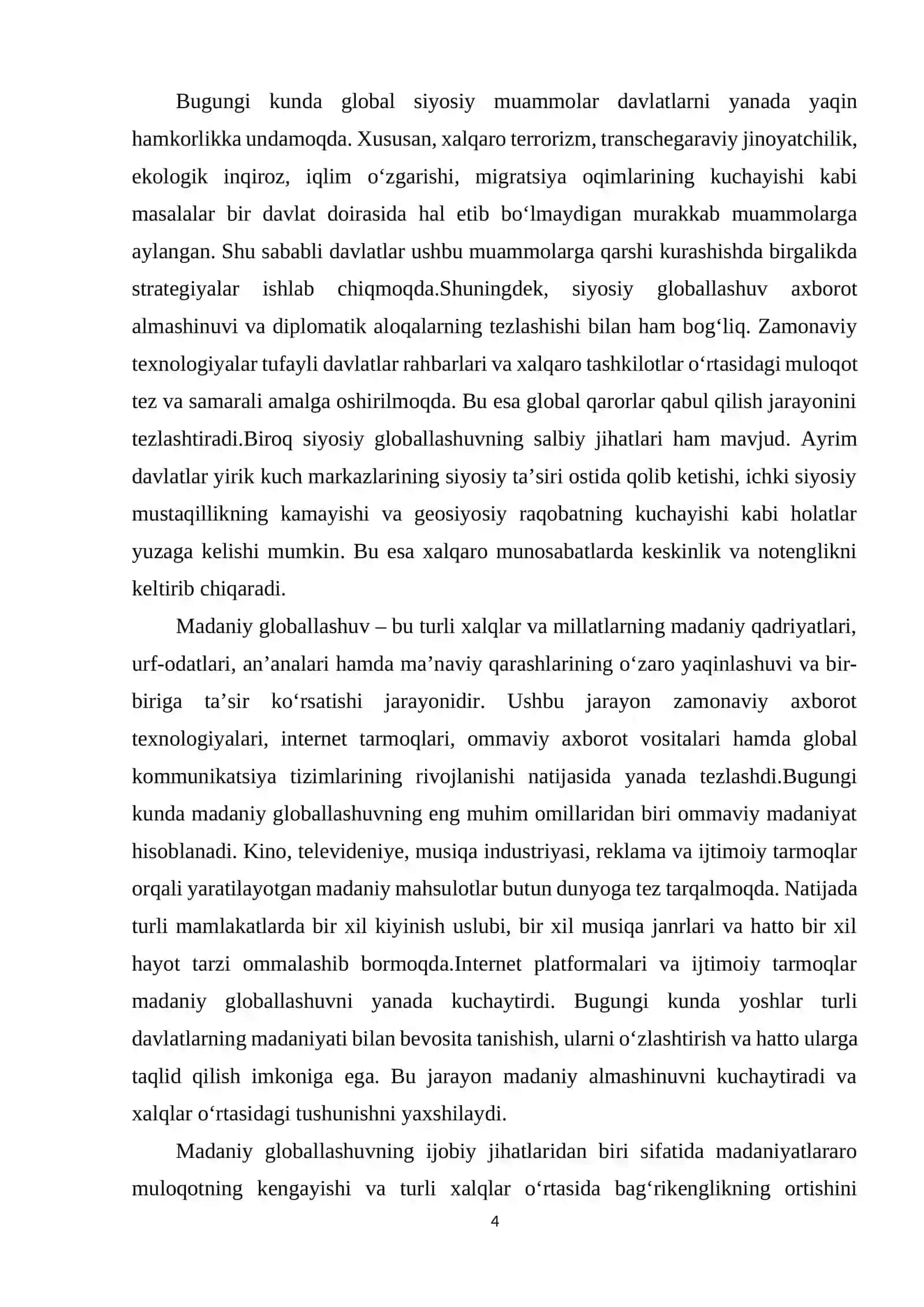 Glaballashuv jarayonlarida insoniy tuyg'ularga salbiy ta'sir va uning oqibatlari 4