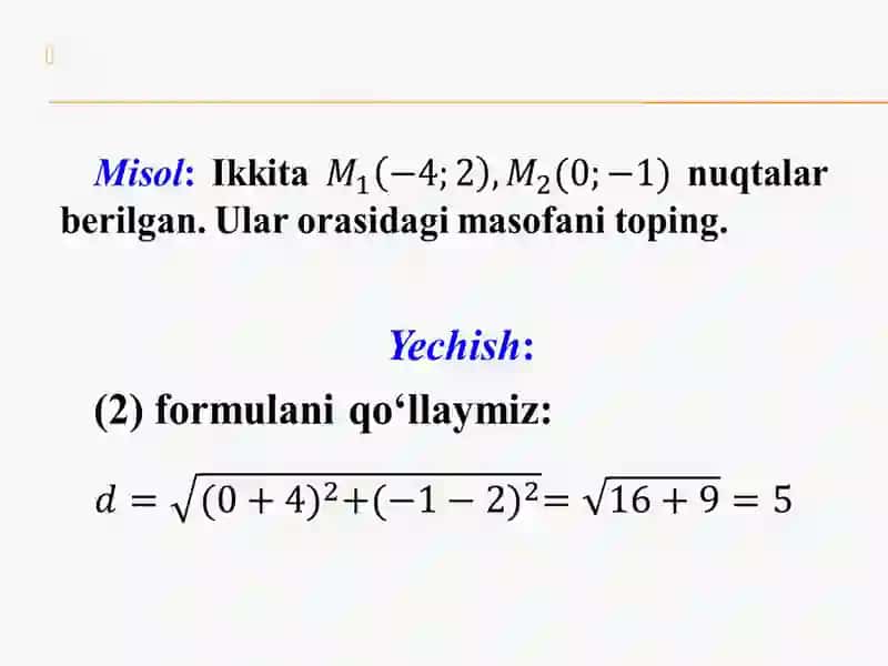 Tekislikda koordinata tizimi 4