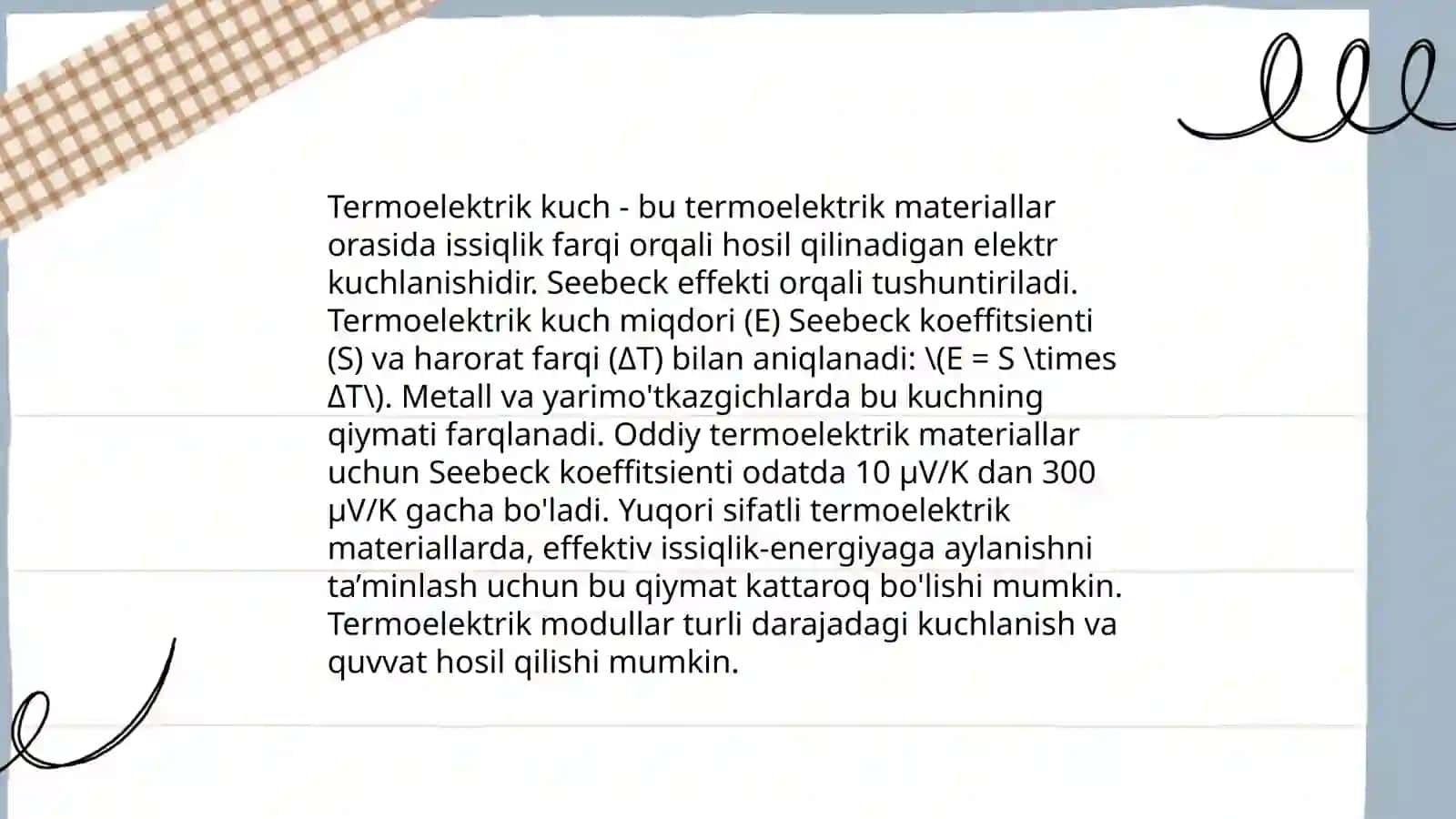 Termoparani darajalash 4
