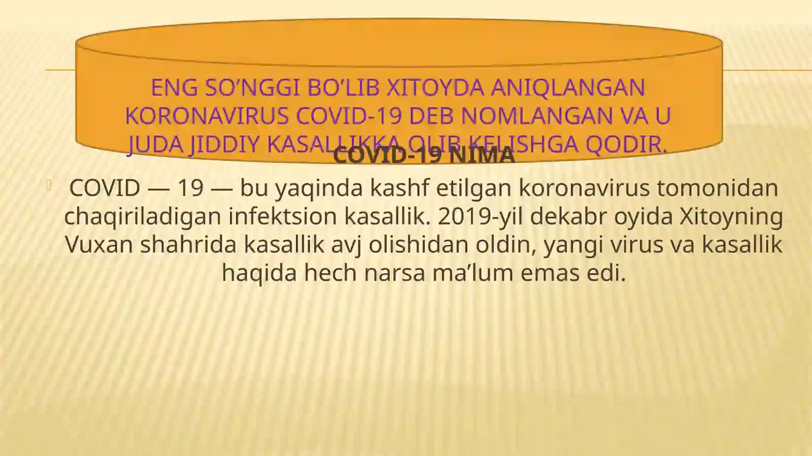 KORONAVIRUS (COVID-19) KASALLIGI 4