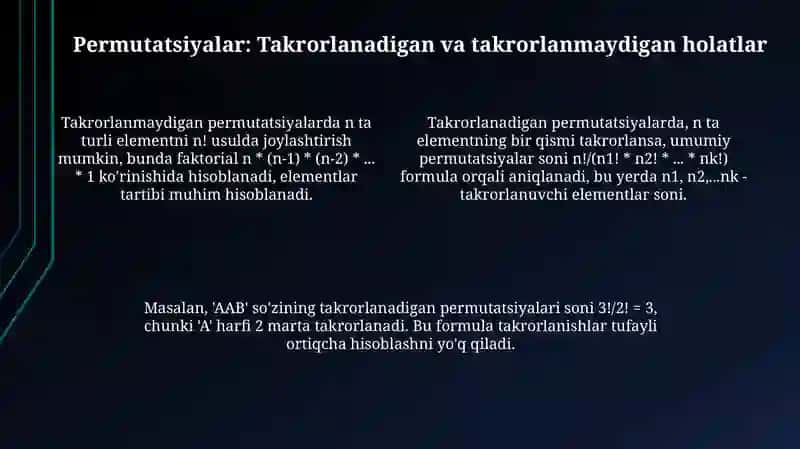 Kombinatorika asoslari 4