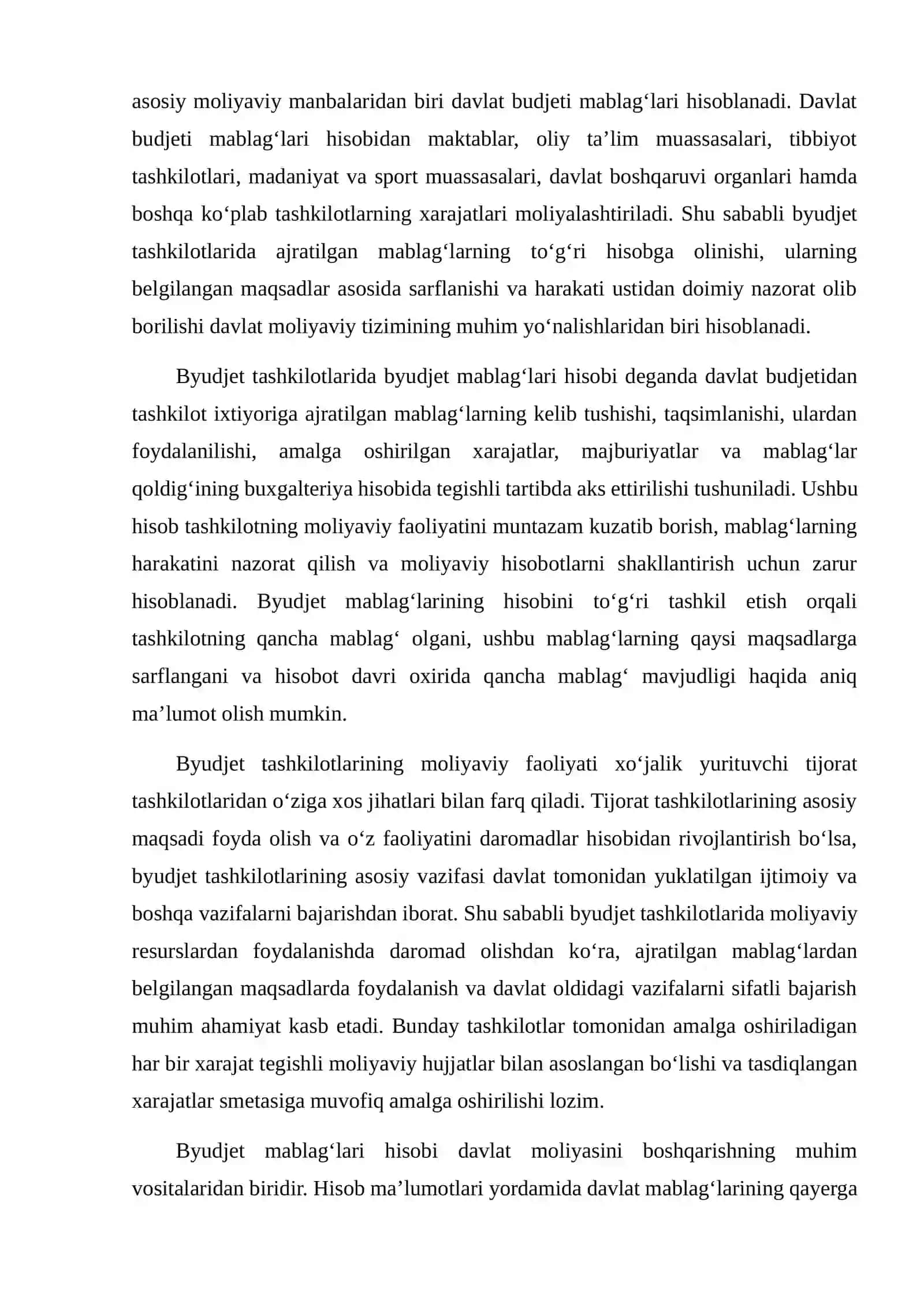 Byudjet tashkilotlarida hisobvaraqlardagi byudjet mablag‘lari hisobi 4