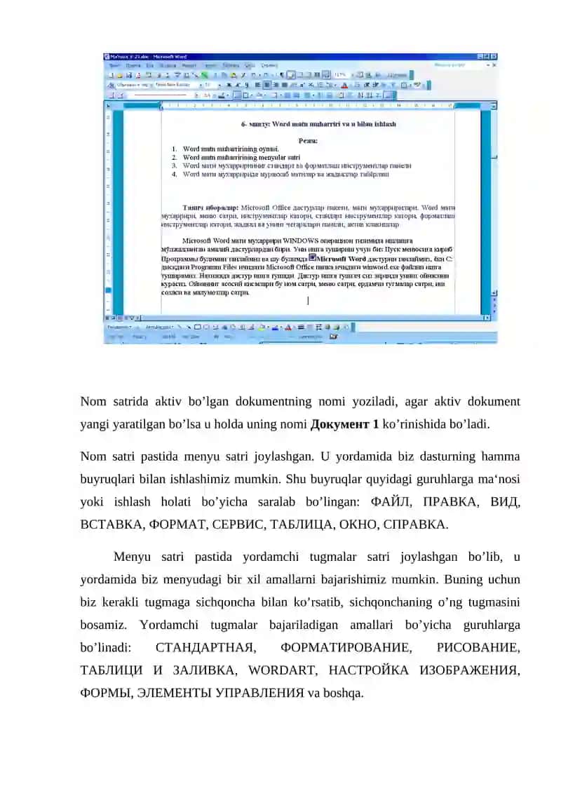 Microsoft Office dasturlar paketi 4