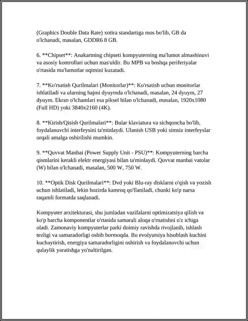 AXBOROT TEXNALOGIYALARNING TEXNIK TA'MINOTI 4