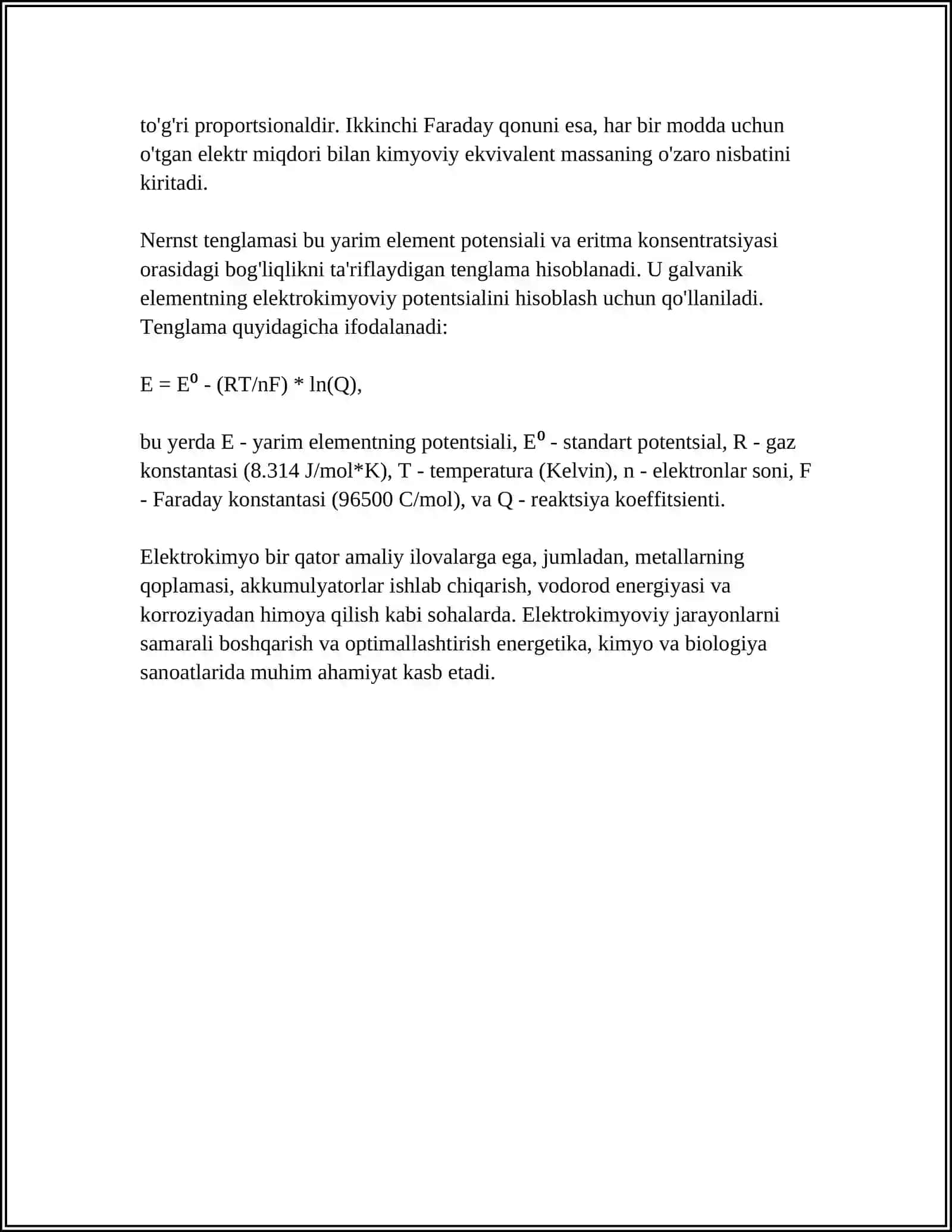 ELEKTROKIMYO -TIBBIYOTDA ELEKTRODIAGNOSTIKA ASOSLARI 4